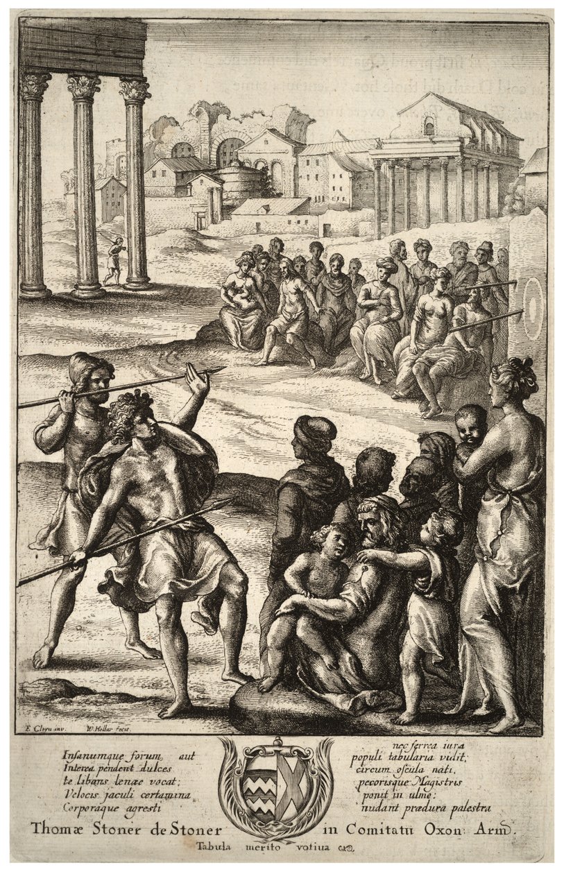 Spydkastning. Stat 3 af Wenceslaus Hollar