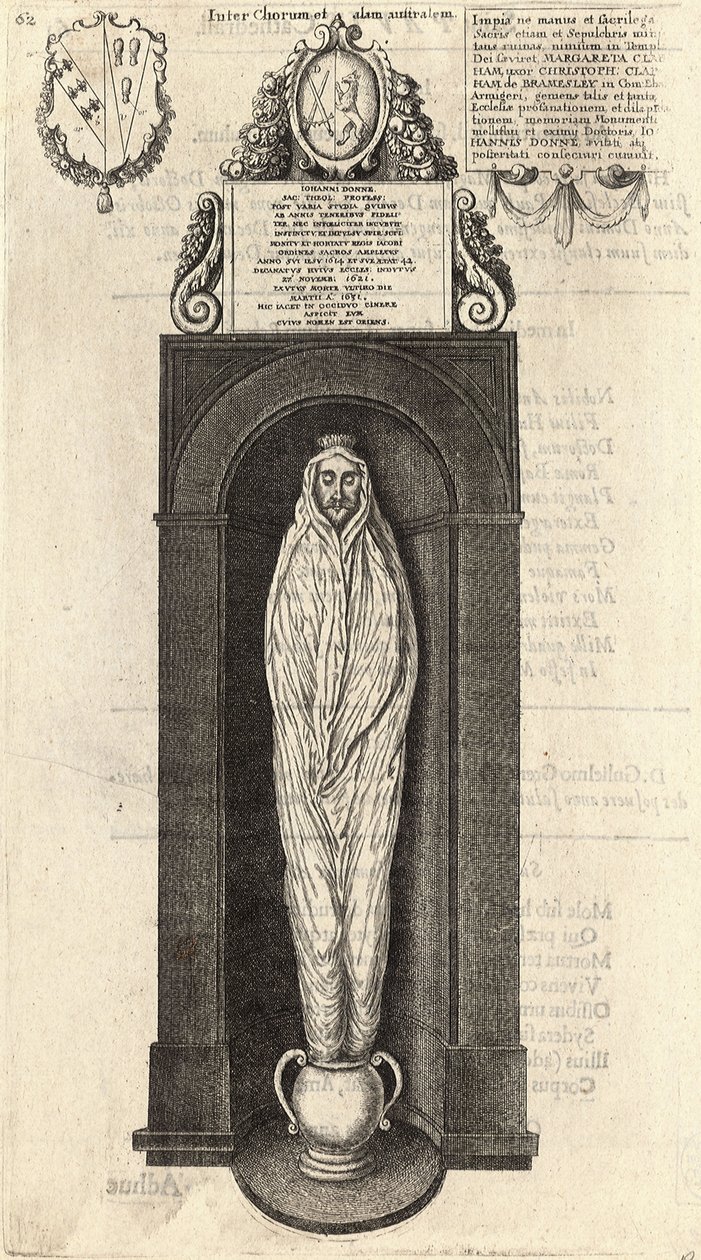 John Donne (monument) af Wenceslaus Hollar