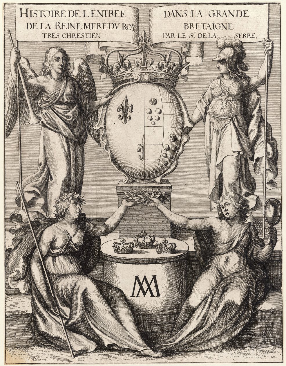 Drivhuset.  Dronningemoderens indtog i Great Bretain. Stat 2 af Wenceslaus Hollar