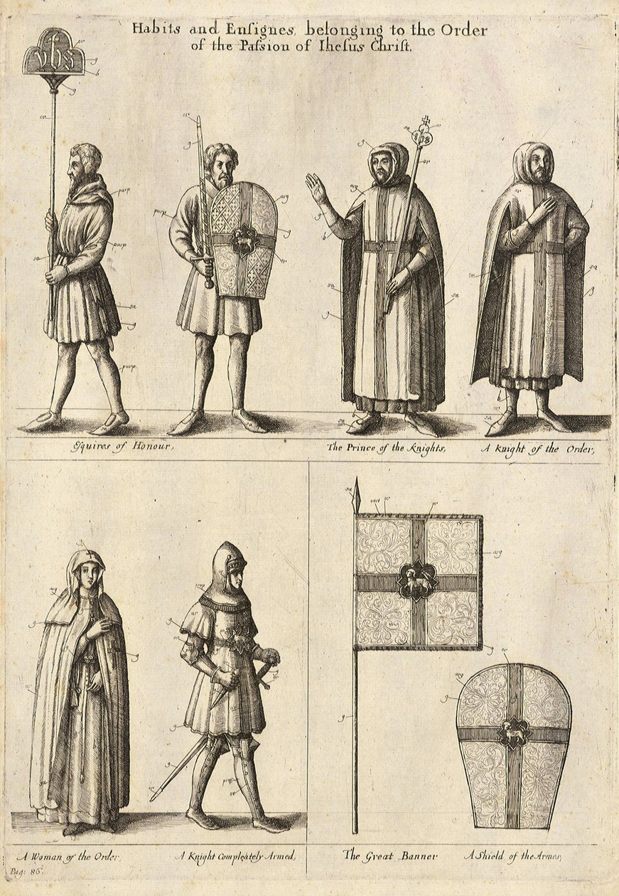 Medlemmer af Kristi orden af Wenceslaus Hollar