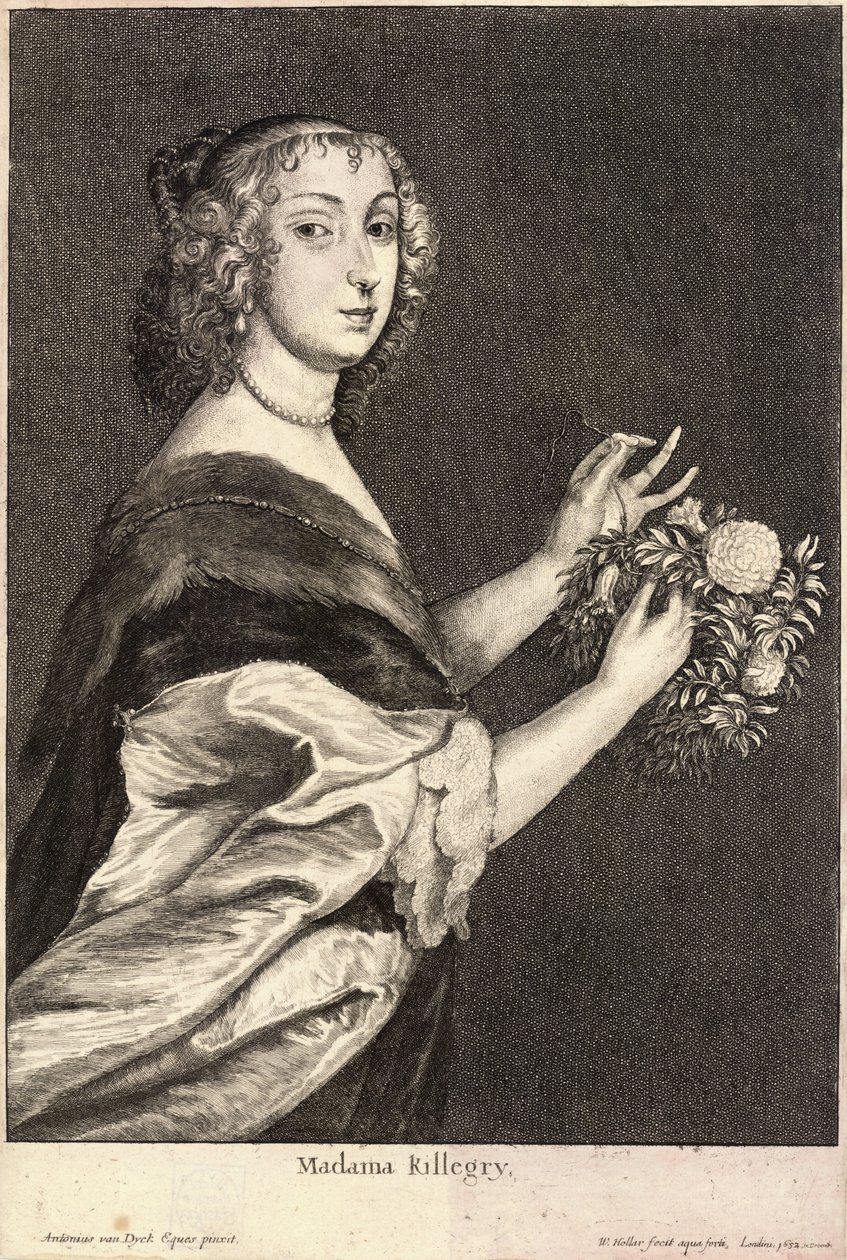 Fru Killigrew. Stat 2 af Wenceslaus Hollar