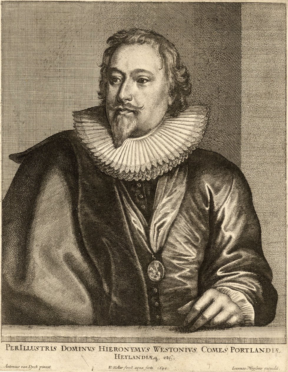 Richard Weston, jarl af Portland. Stat 1 af Wenceslaus Hollar