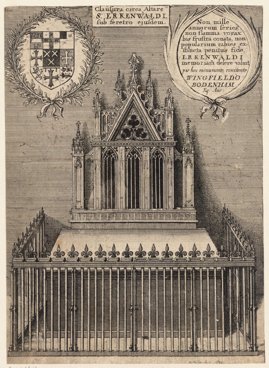 St Erkenwald (monument). Stat 2 af Wenceslaus Hollar