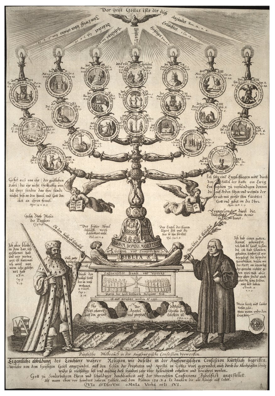 Den Augsburgske bekendelse. Stat 2 af Wenceslaus Hollar