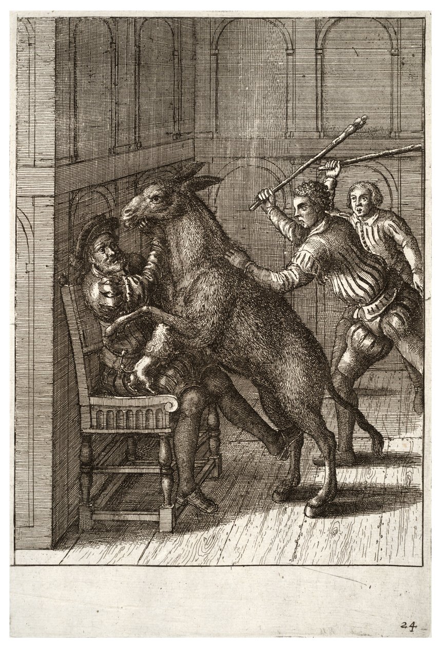 Hunden og røv af Wenceslaus Hollar