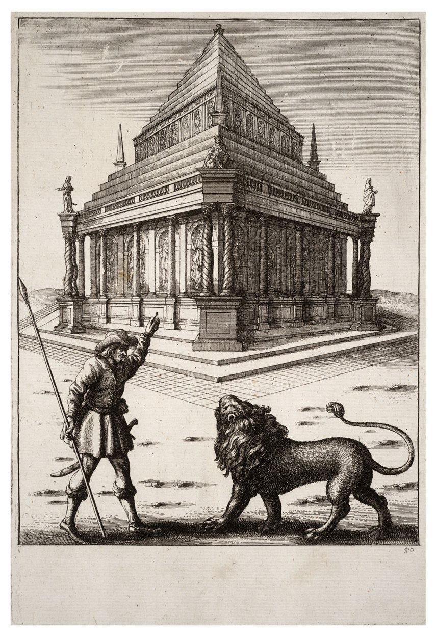 Løven og skovfogeden af Wenceslaus Hollar