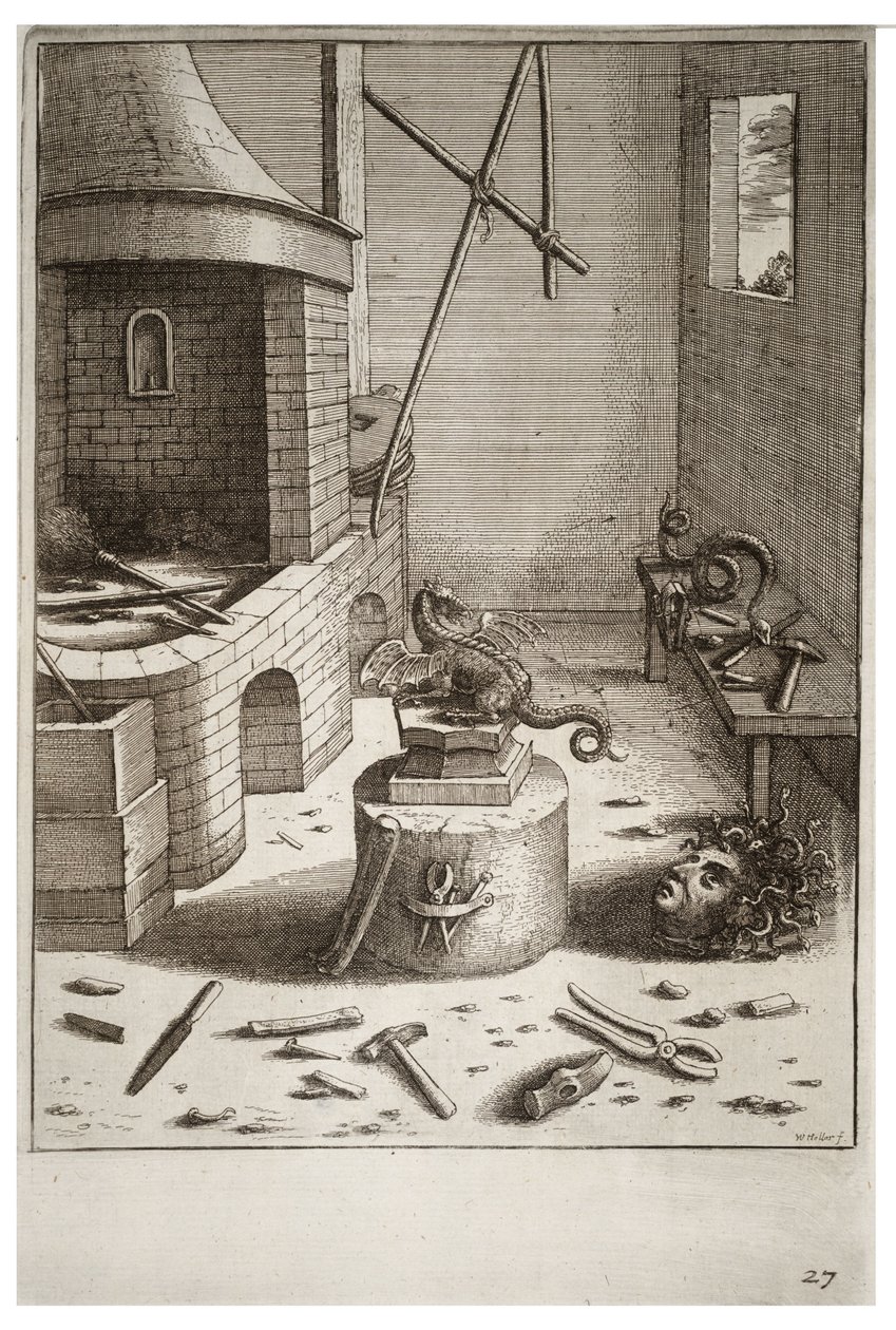Hugormen og filen af Wenceslaus Hollar