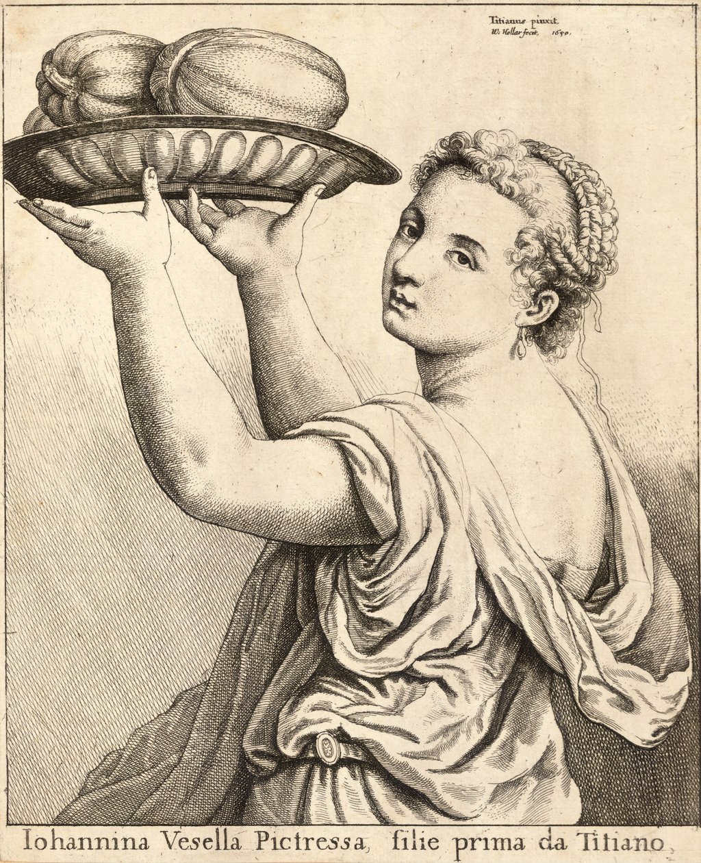 Titians datter. Stat 2 af Wenceslaus Hollar