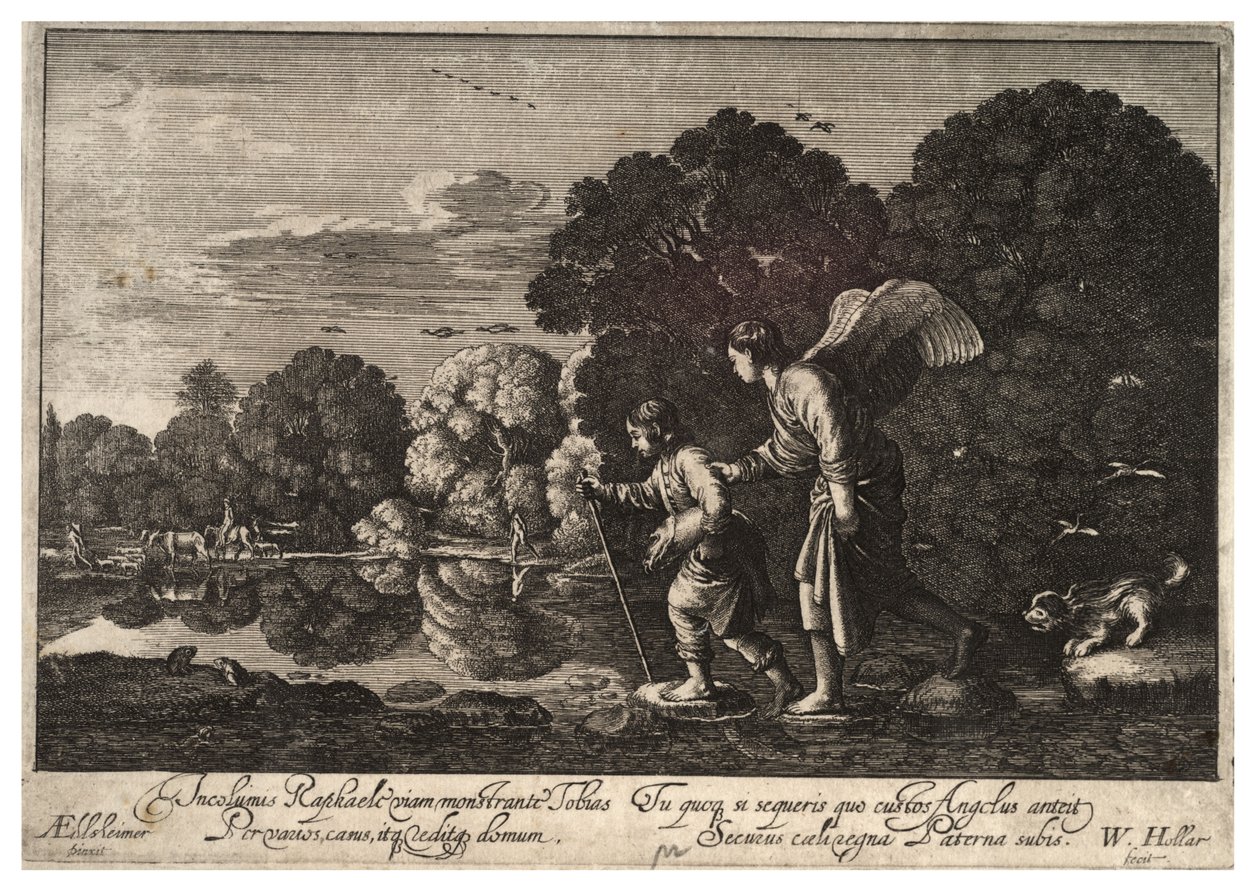 Tobias og englen. Stat 2 af Wenceslaus Hollar