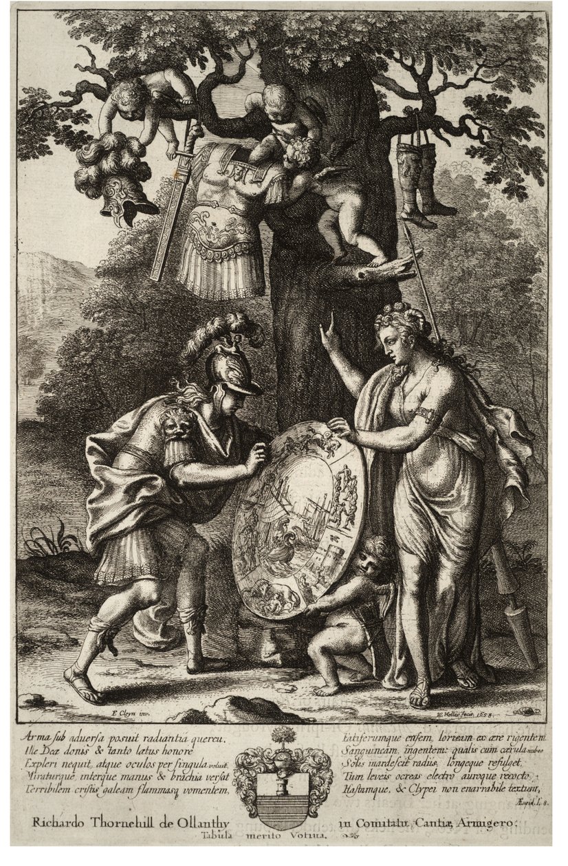 Venus bringer Aeneas sine våben. Stat 2 af Wenceslaus Hollar
