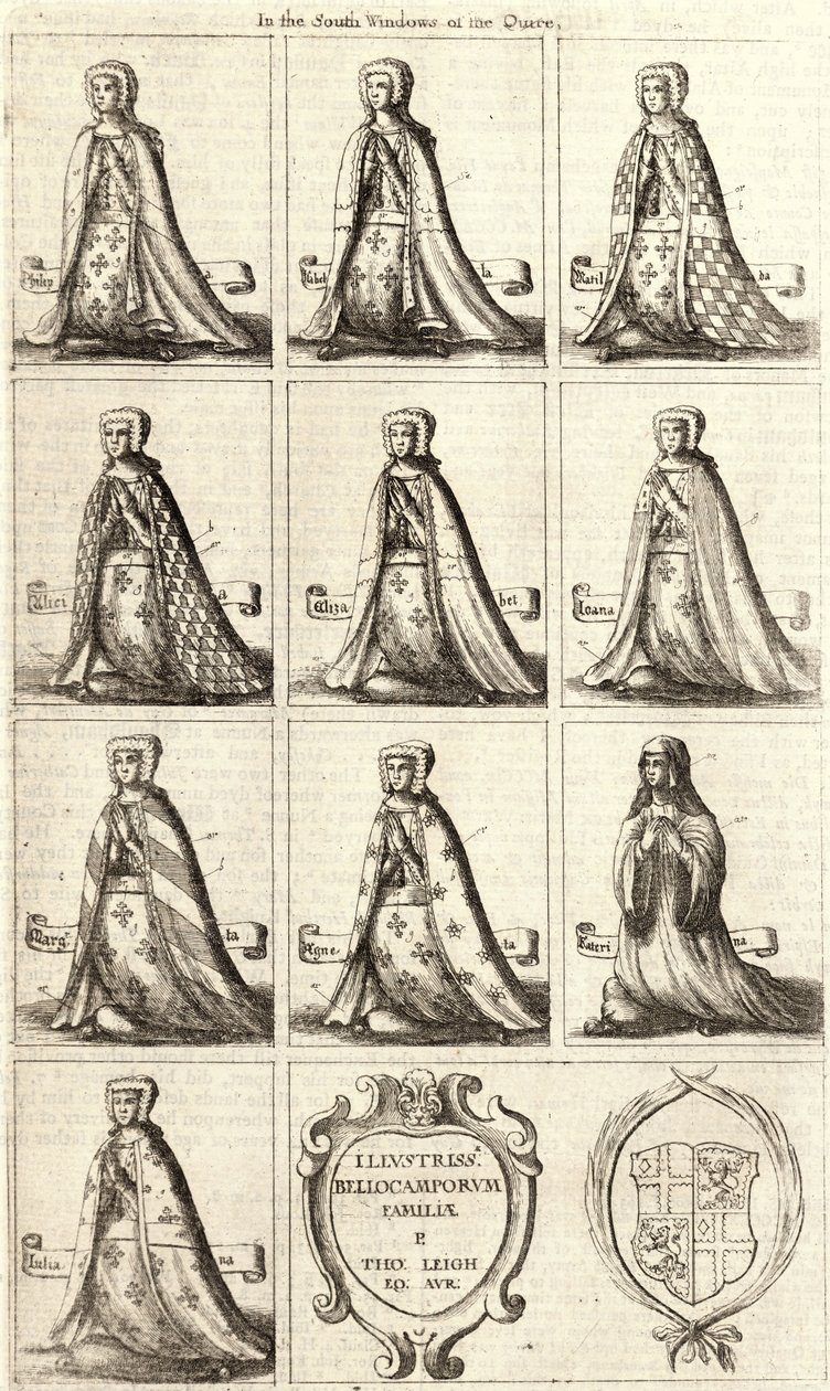 Warwick (farvet glas) af Wenceslaus Hollar
