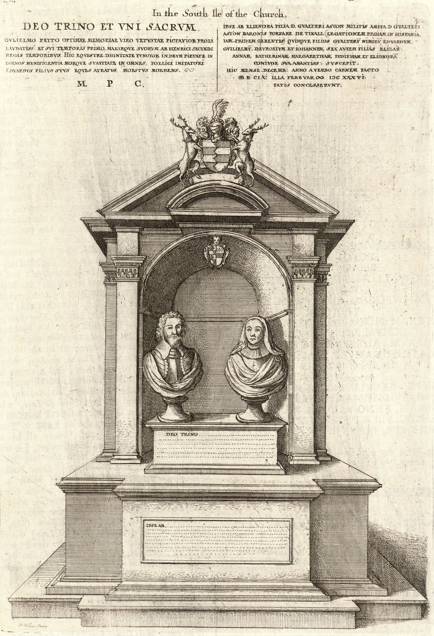 William Peto (monument) af Wenceslaus Hollar