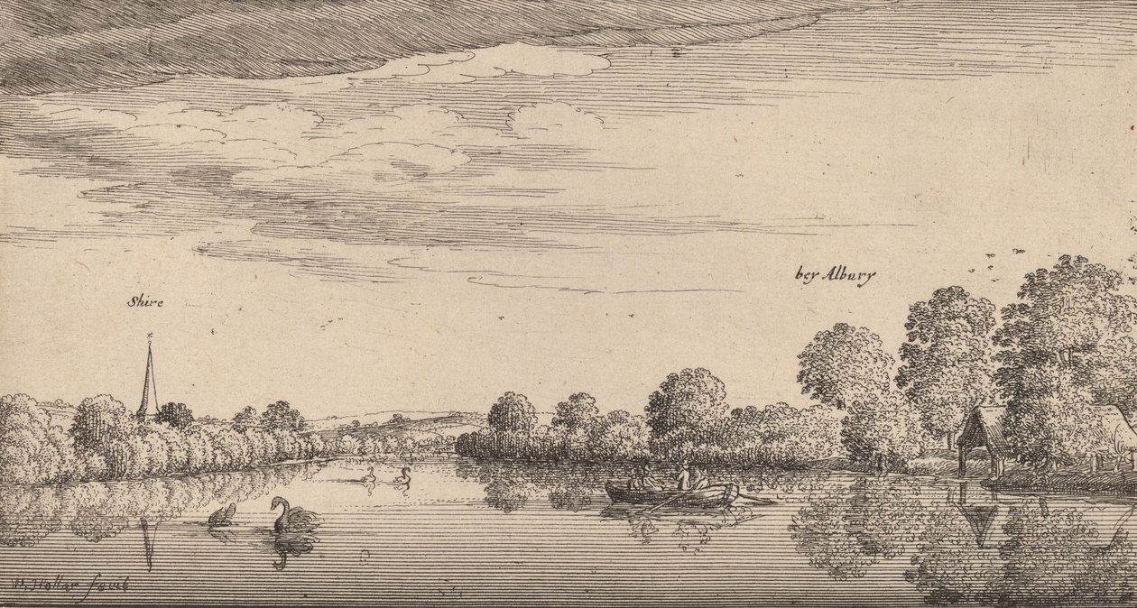 Albury, 1645. af Wenceslaus Hollar
