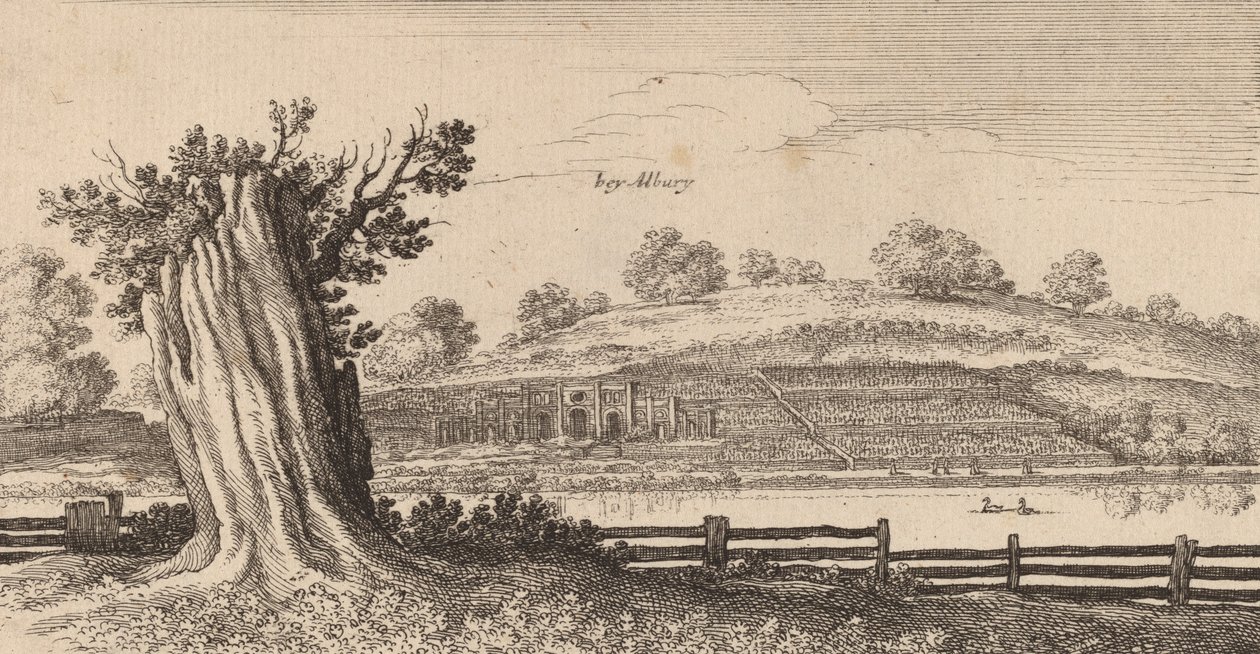 Albury, 1645. af Wenceslaus Hollar