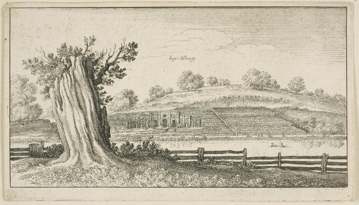 Albury med træstub i forgrunden af Wenceslaus Hollar