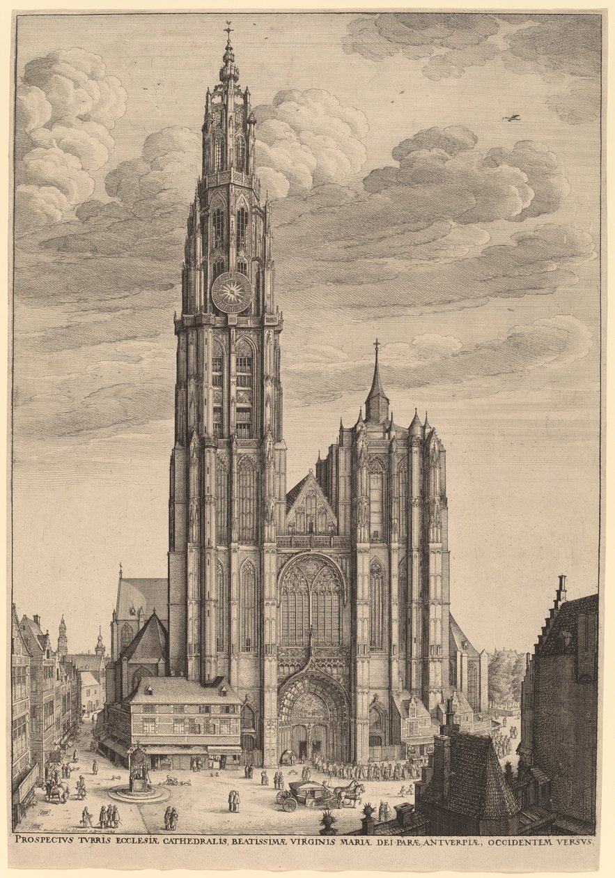 Antwerpen katedral af Wenceslaus Hollar