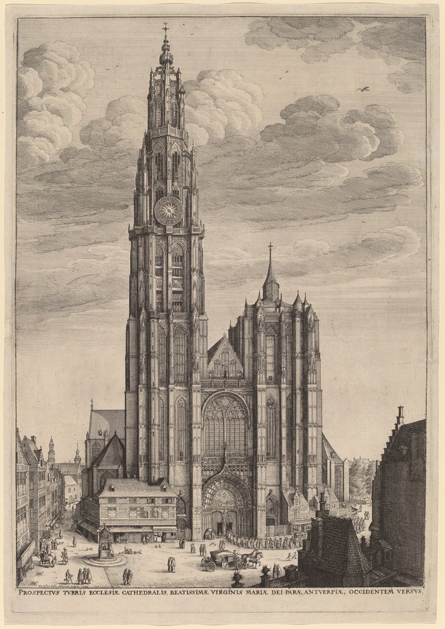 Antwerpen katedral af Wenceslaus Hollar