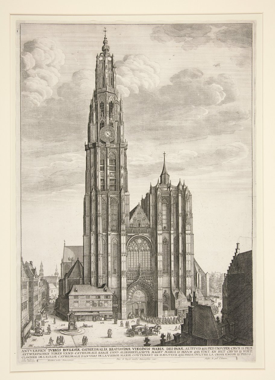 Antwerpen-katedralen af Wenceslaus Hollar