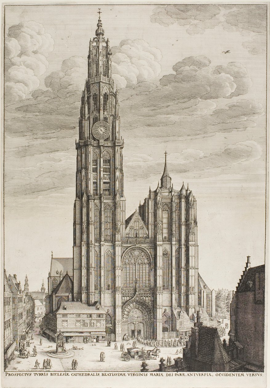 Antwerpen katedral af Wenceslaus Hollar