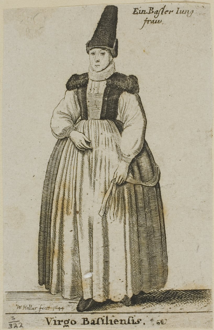 Basel kvinde af Wenceslaus Hollar