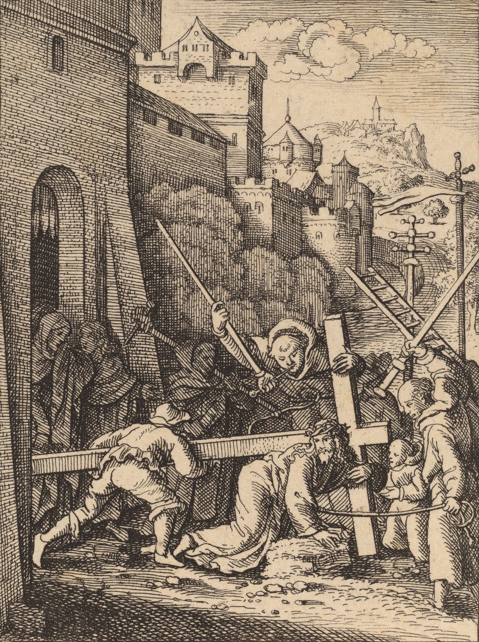 At bære korset. af Wenceslaus Hollar