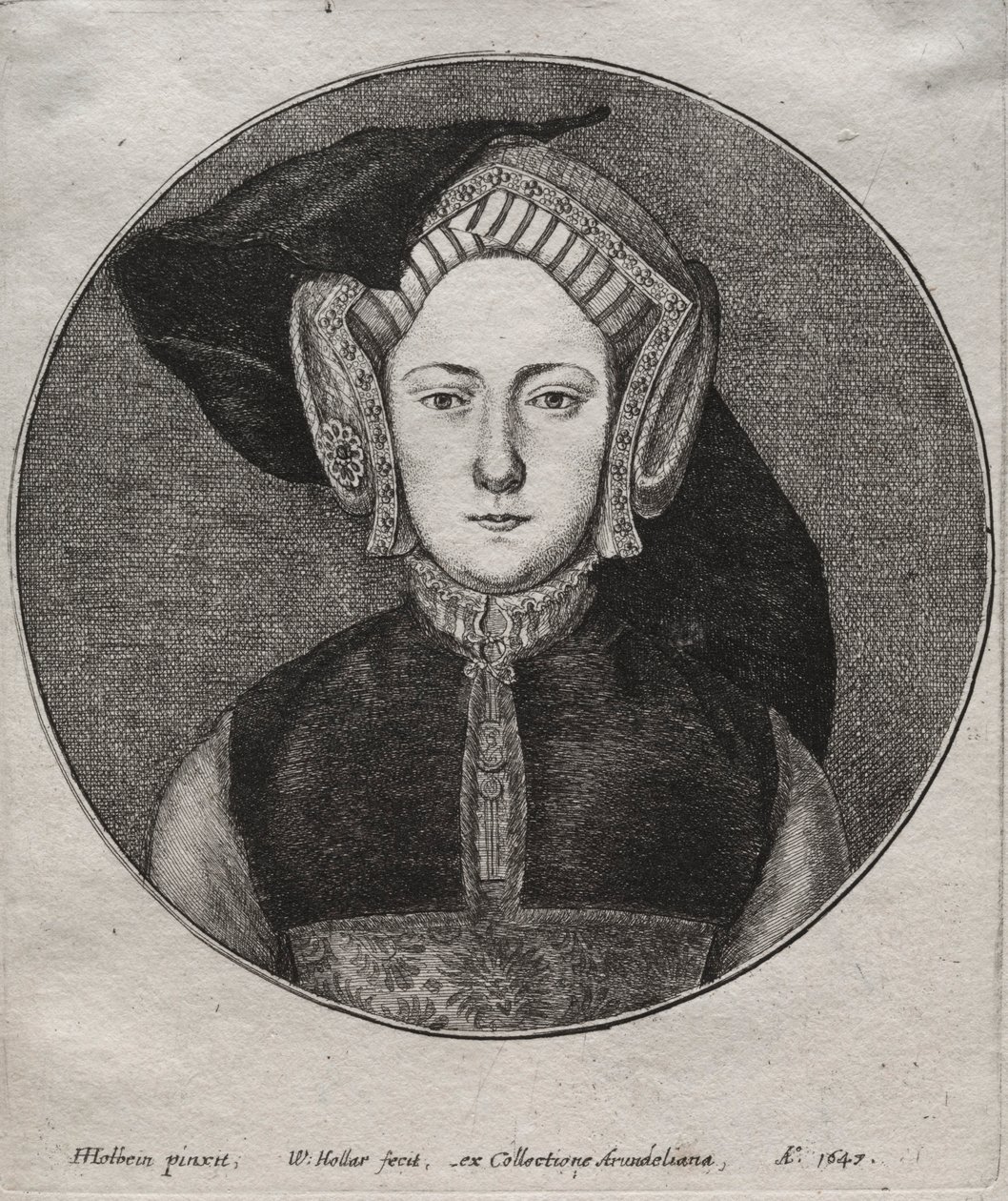 Katarina af Aragon, 1647. af Wenceslaus Hollar