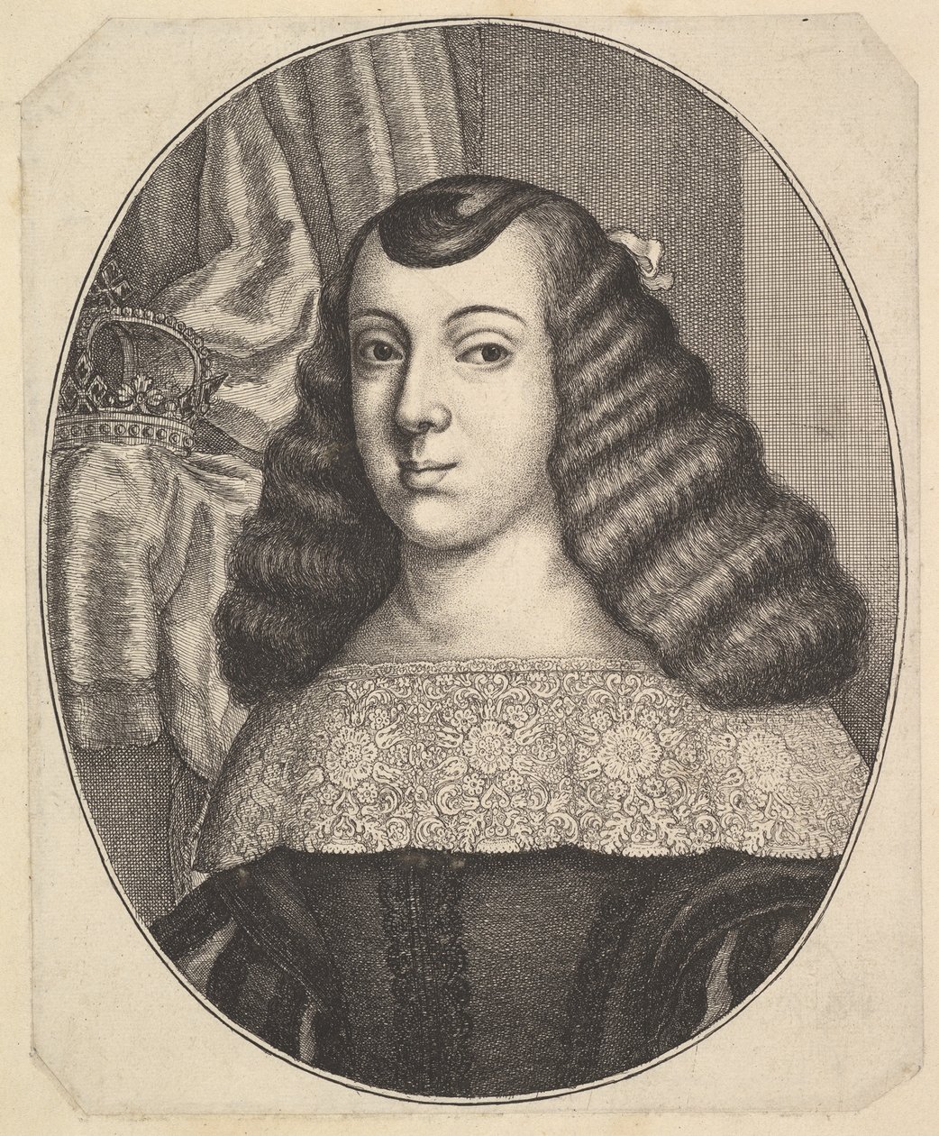 Katarina af Braganza, 1661. af Wenceslaus Hollar