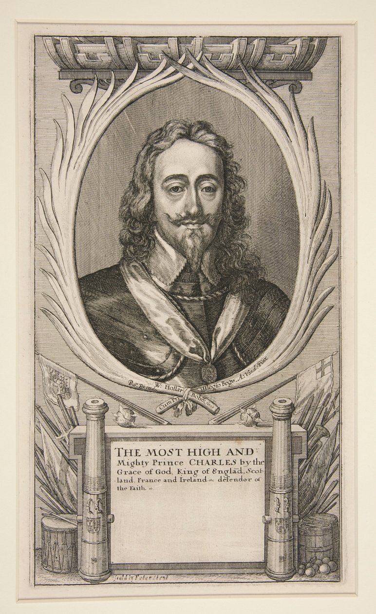 Karl I og hans hærs lejre under den skotske krig (forkortet udgave: kun portræt) af Wenceslaus Hollar