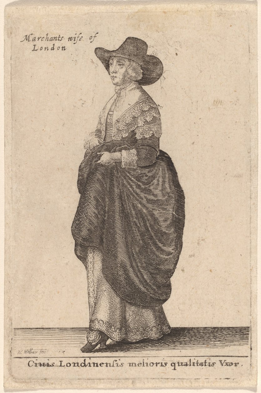 En kone af Londons bedste kvalitet af Wenceslaus Hollar