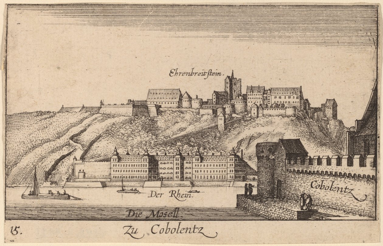 Coblentz af Wenceslaus Hollar