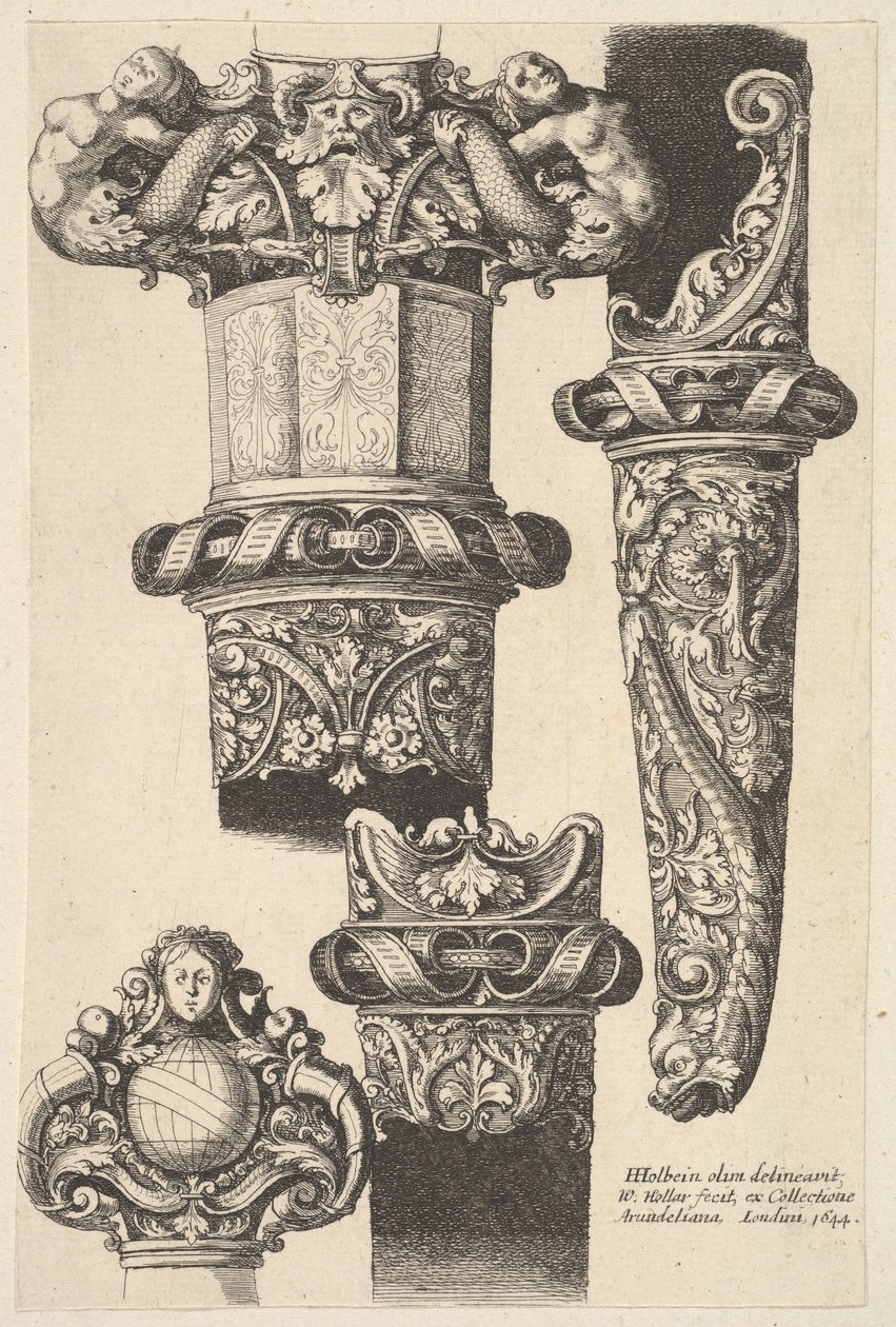 Daggarer og skeder, 1625-77. af Wenceslaus Hollar