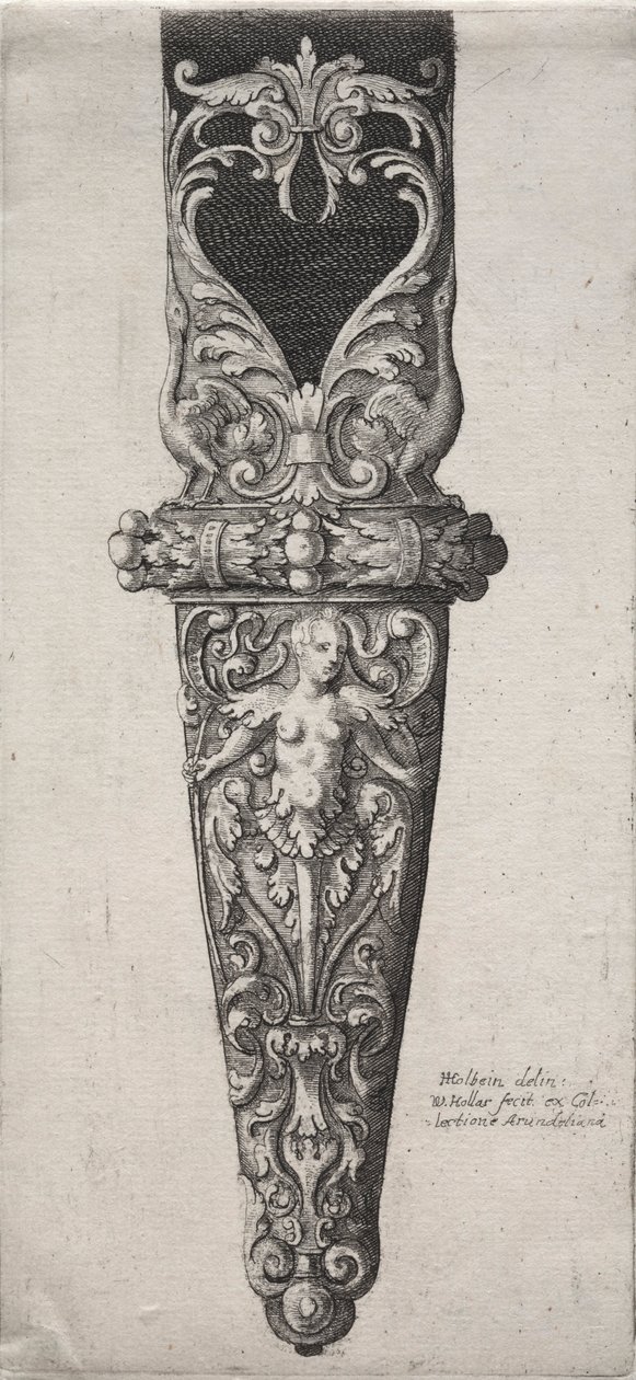 Design til Dolkskede. af Wenceslaus Hollar