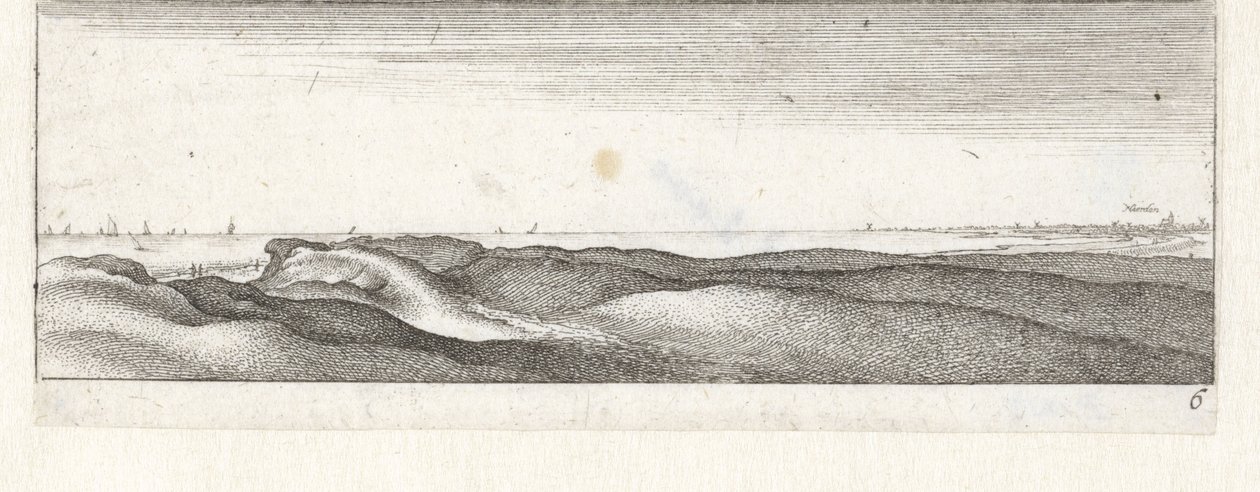 Klitter nær Naarden Små havlandskaber (serietitel) af Wenceslaus Hollar