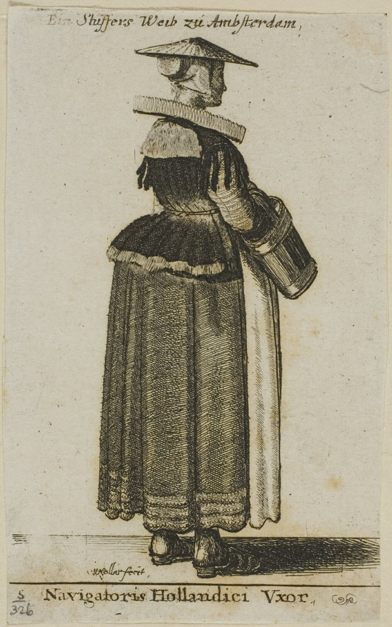 Hollandsk sømandskone af Wenceslaus Hollar