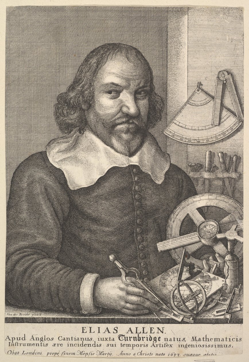 Elias Allen, 1666. af Wenceslaus Hollar