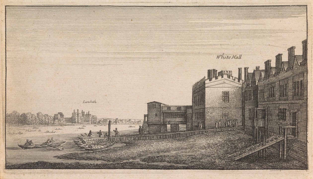 Engelske visninger: Whitehall Lambeth af Wenceslaus Hollar