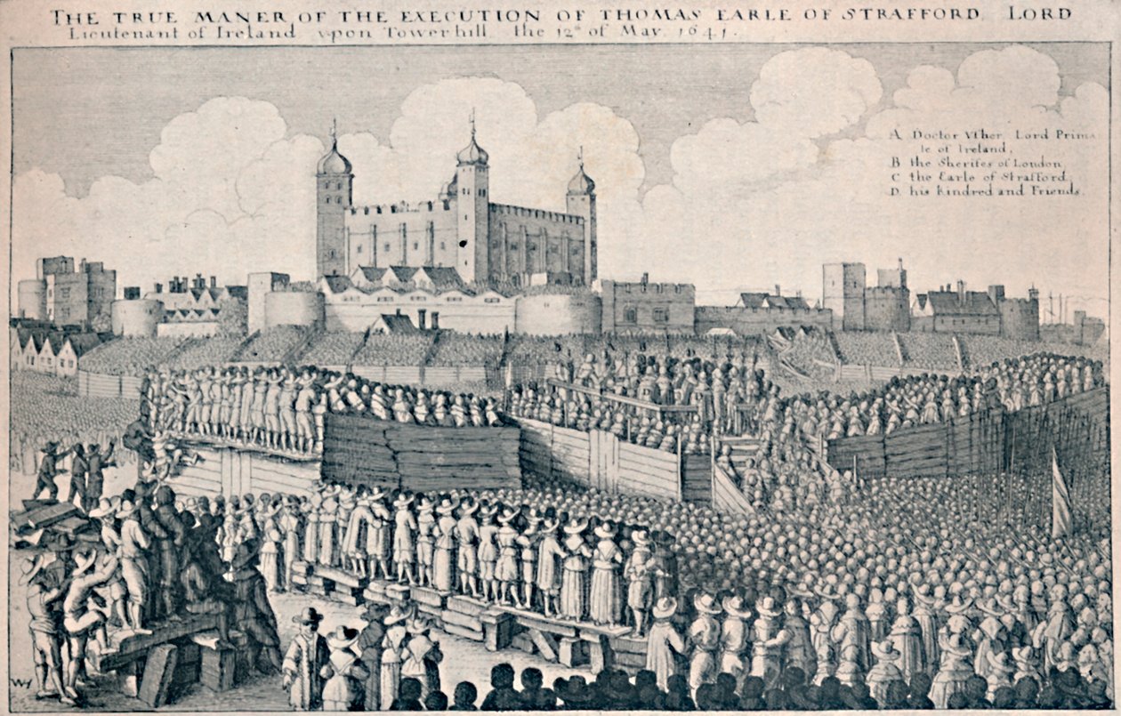 Henrettelse af jarlen af Strafford, c1641, 1903 af Wenceslaus Hollar
