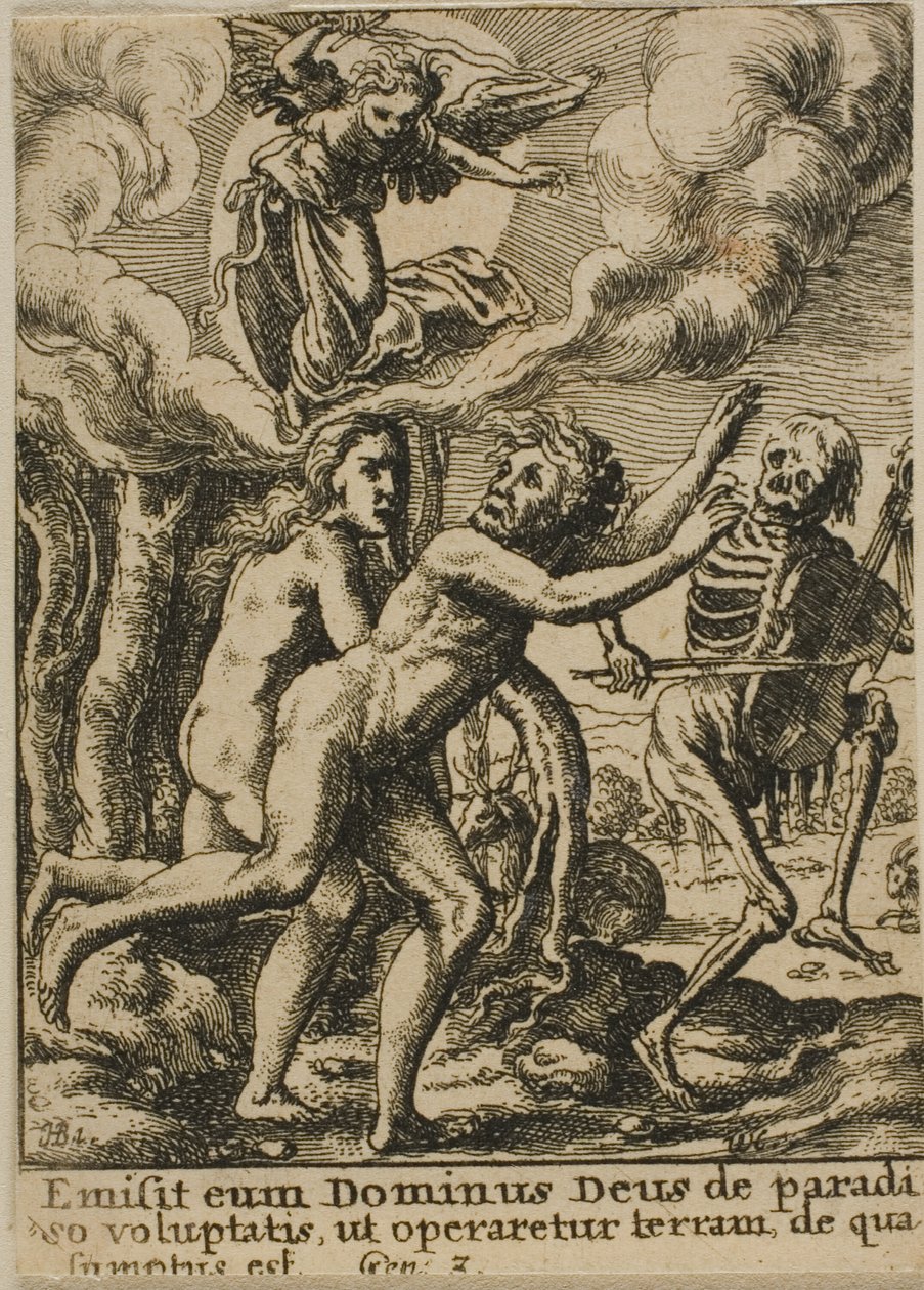 Udvisning fra paradis af Wenceslaus Hollar