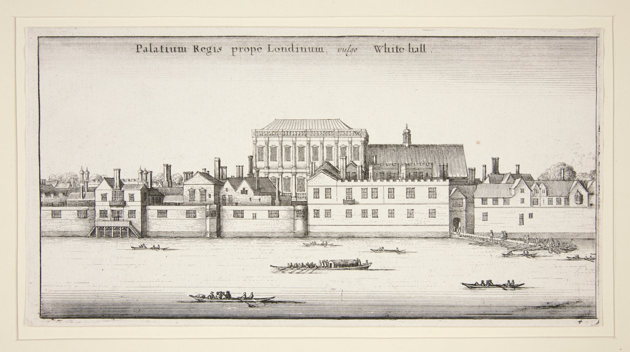 Fire udsigter over Westminster, Lambeth og Whitehall, fra serien London-udsigt af Wenceslaus Hollar