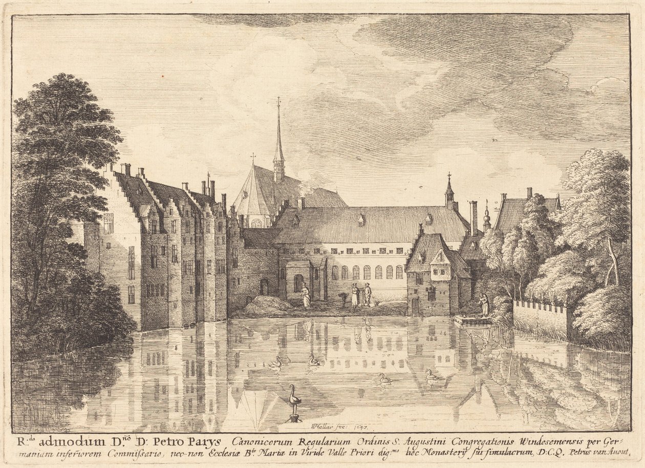 Groenendael Abbey af Wenceslaus Hollar