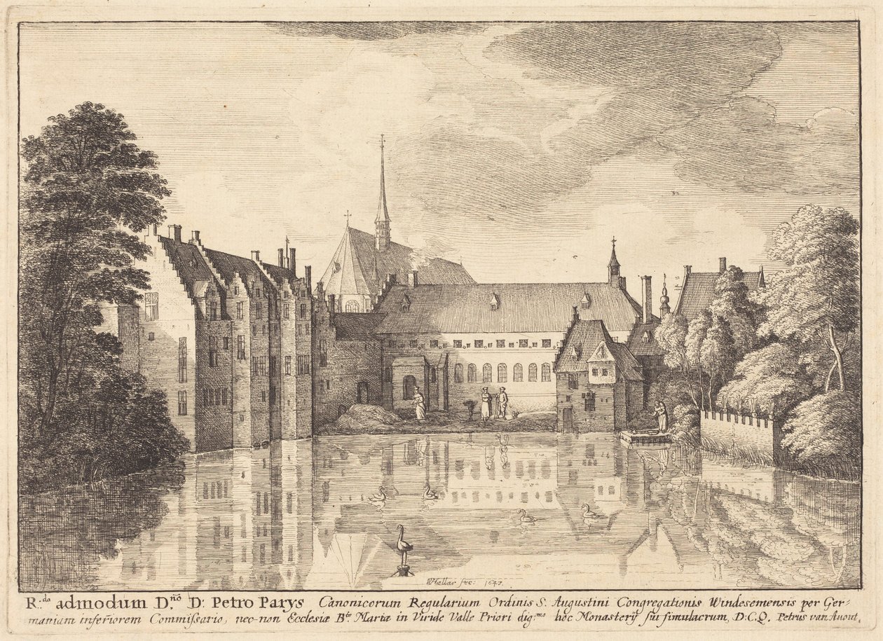 Groenendael Kloster af Wenceslaus Hollar