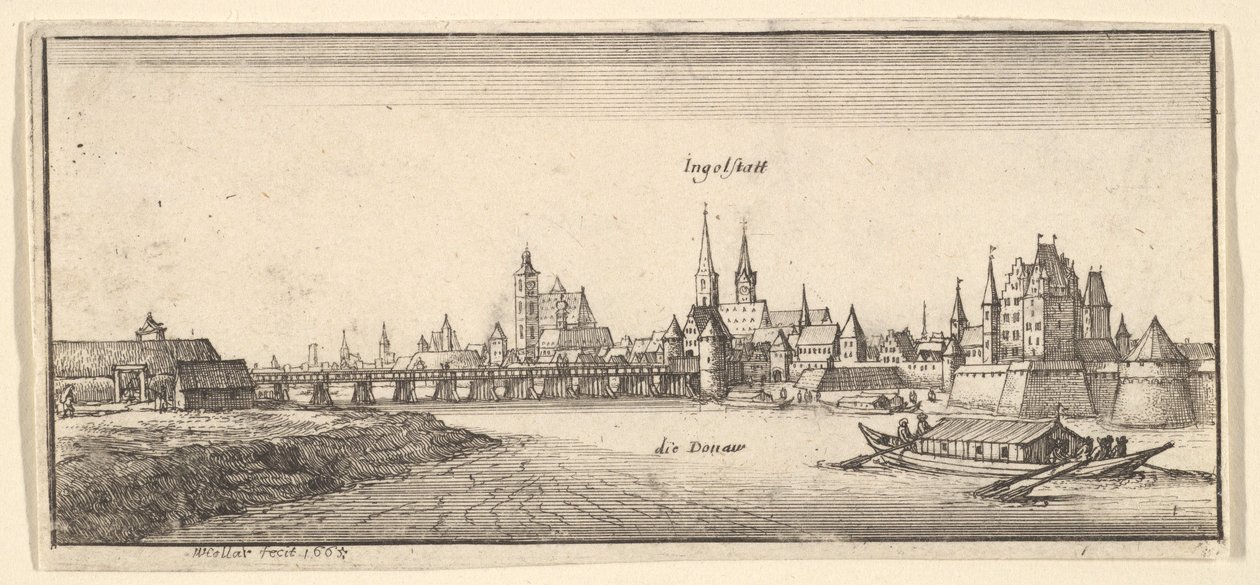 Ingolstadt, 1665. af Wenceslaus Hollar