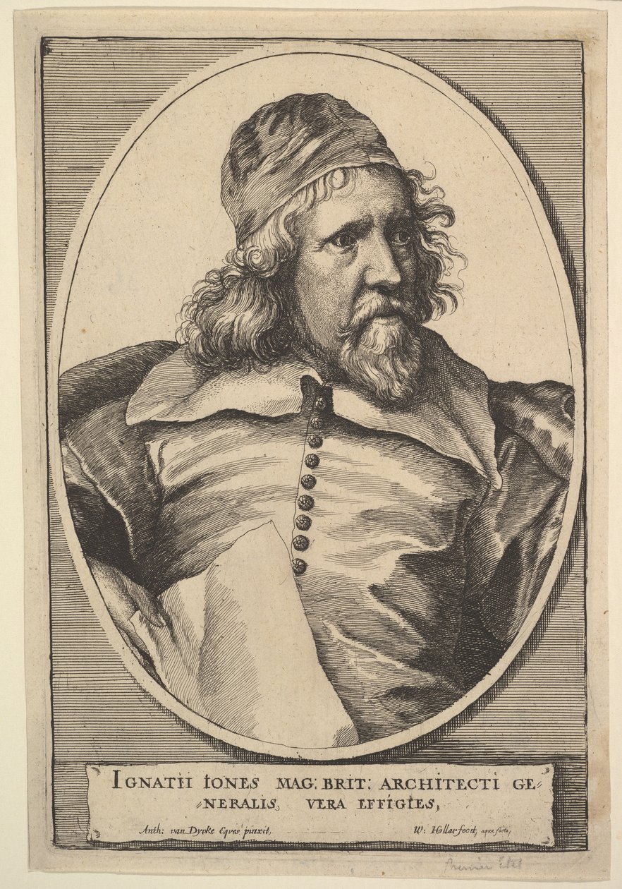 Inigo Jones, 1655. af Wenceslaus Hollar