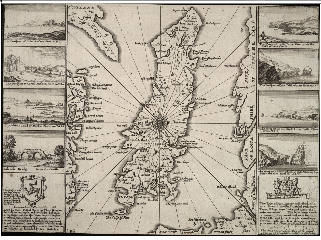 Isle of Man af Wenceslaus Hollar