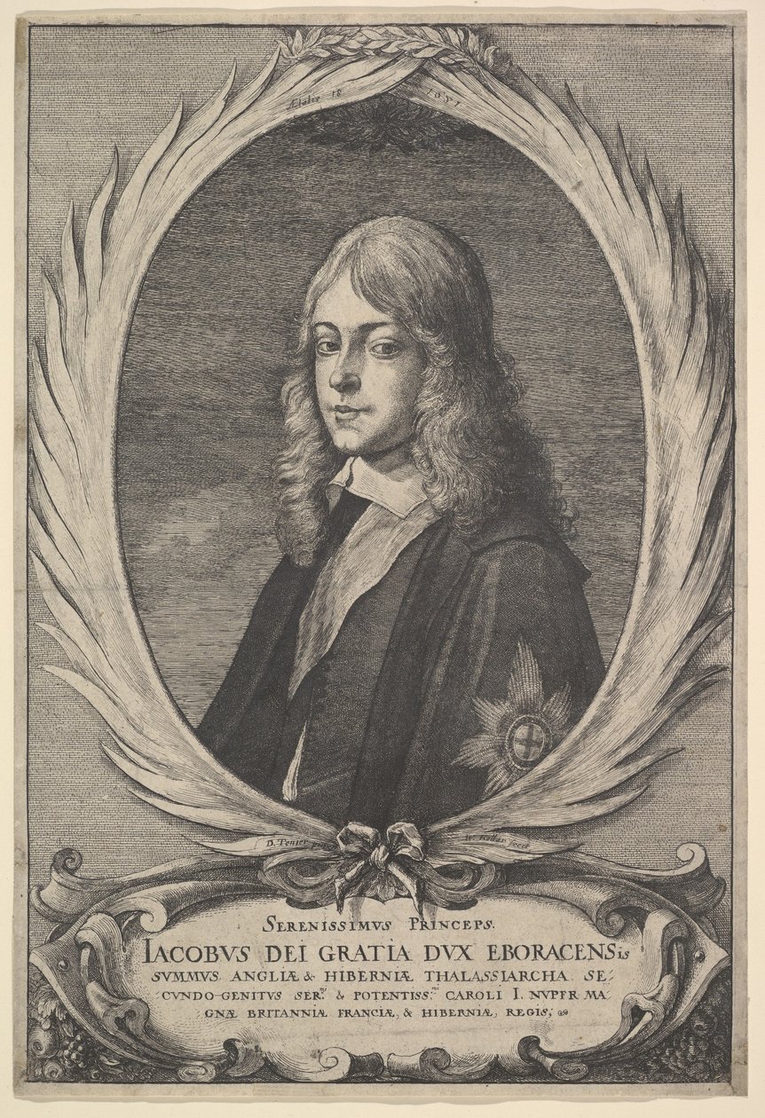 James, hertug af York, 1651. af Wenceslaus Hollar