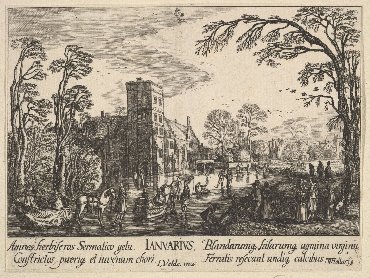 januar 1628-29. af Wenceslaus Hollar