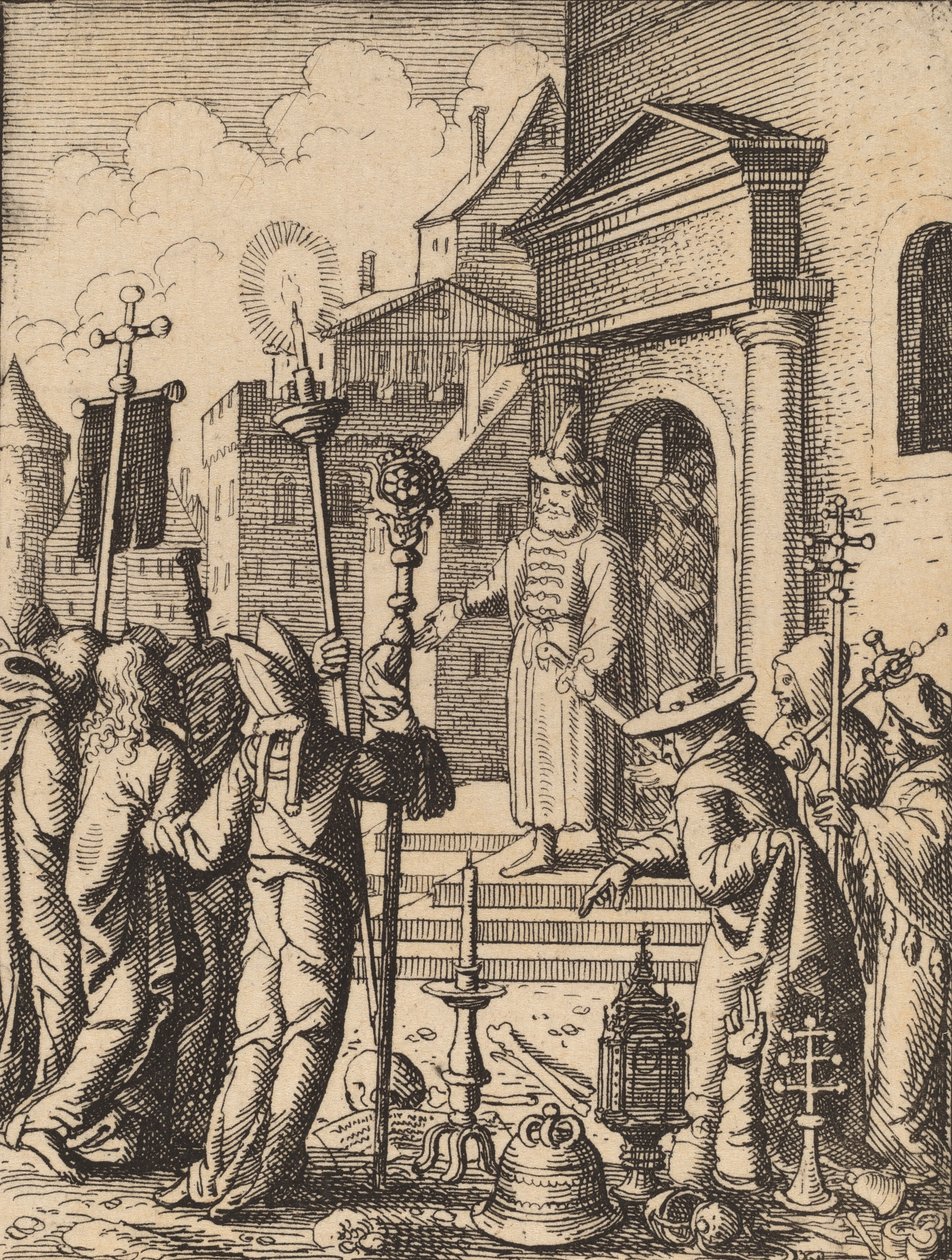 Jesus foran Pilatus. af Wenceslaus Hollar
