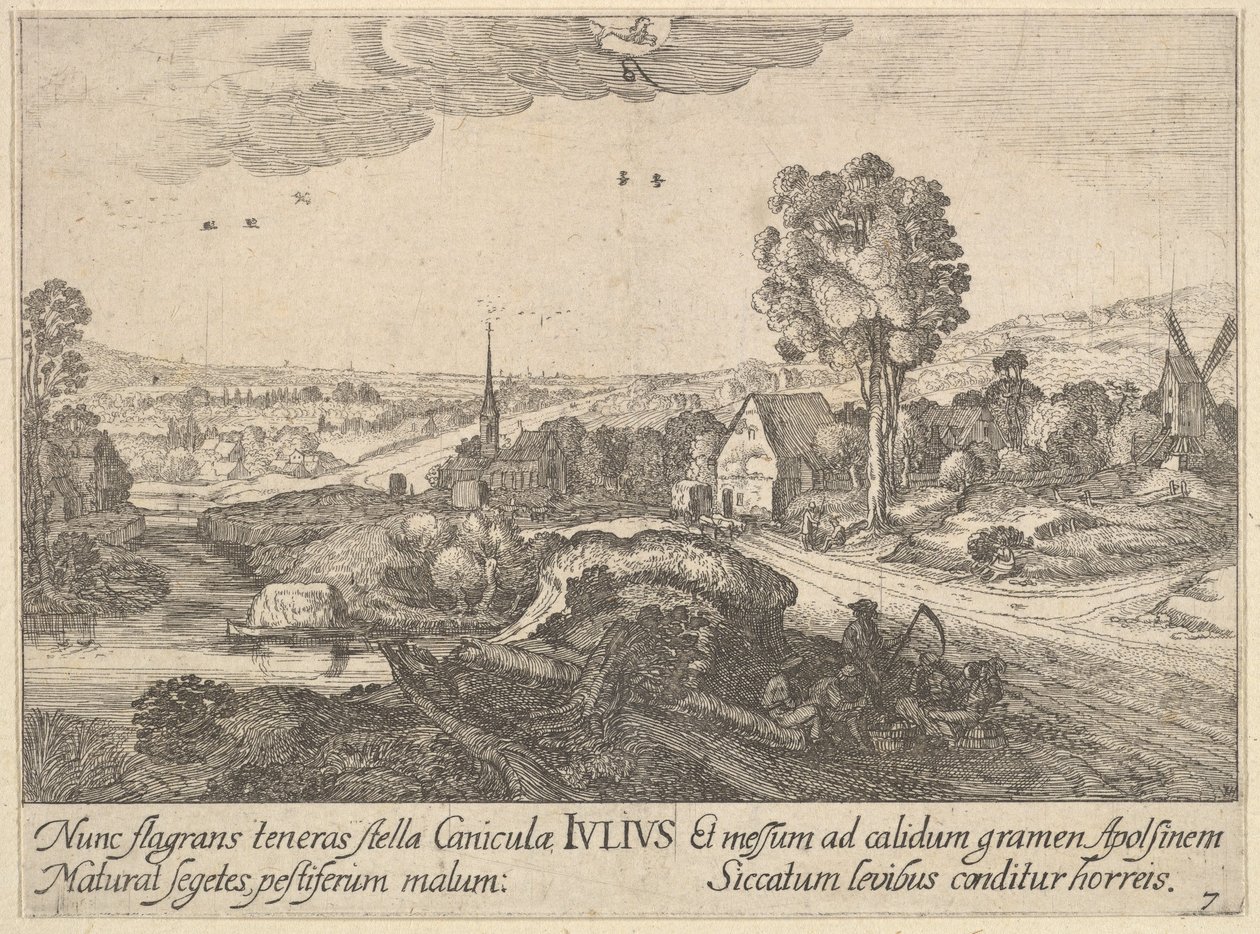 juli, 1628-29. af Wenceslaus Hollar