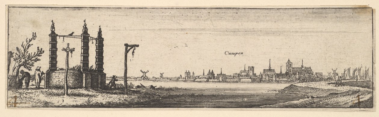 Kampen, 1642-44. af Wenceslaus Hollar