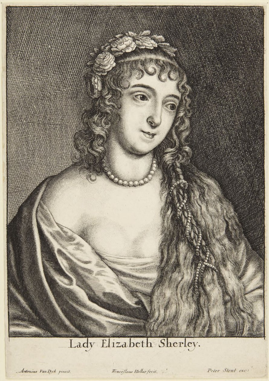 Lady Elizabeth Sherley af Wenceslaus Hollar